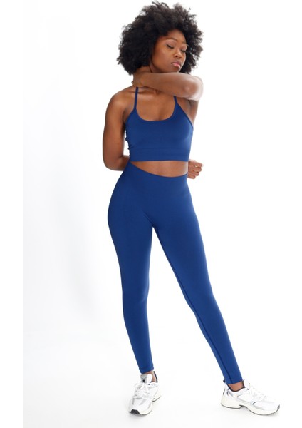 Virtus Çapraz Askılı Seamless Büstiyer Indigo modelleri