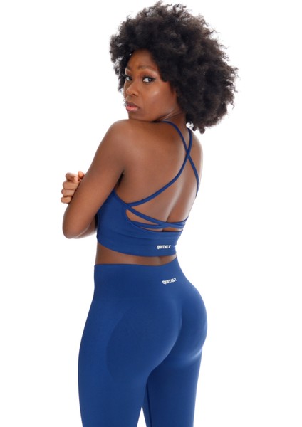 Virtus Çapraz Askılı Seamless Büstiyer Indigo fırsatları