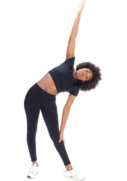 Hera Seamless Kısa Kol Crop Siyah fırsatları