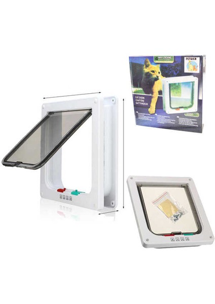 Kedi Kapısı 4 Yollu (19x20x2 cm)