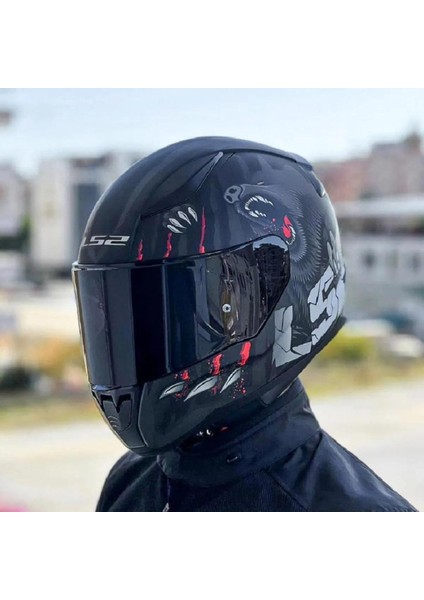 Rapid 2 Clawn Full Face Motosiklet Kaskı Şeffaf + Siyah Vizörlü fiyatları