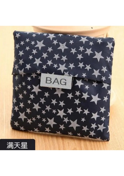 Yeni Moda Baskı Katlanabilir Yeşil Alışveriş Çantası Tote Katlanır Kese Çanta Uygun Büyük Kapasiteli Saklama Torbaları (Yurt Dışından)