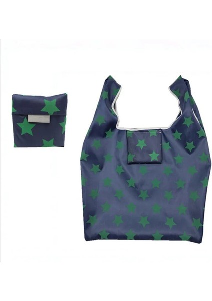 Yeni Moda Baskı Katlanabilir Yeşil Alışveriş Çantası Tote Katlanır Kese Çanta Uygun Büyük Kapasiteli Saklama Torbaları (Yurt Dışından) indirimleri