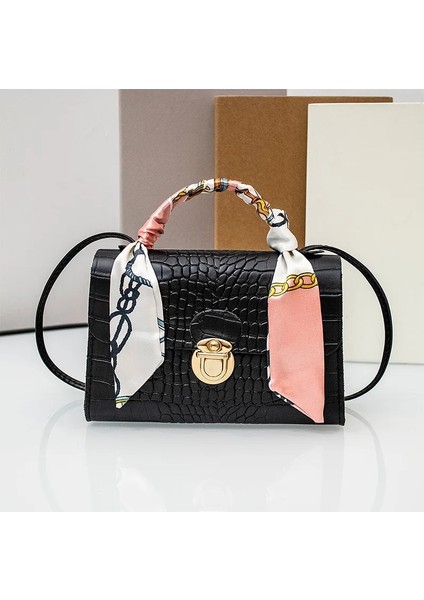 Süt 17X7XX12CM Kadın Çanta Moda Çanta Bayan Pu Deri Omuz Çanta Yumuşak Timsah Desen Crossbody Çanta Rahat Bayanlar Tote (Yurt Dışından) modelleri