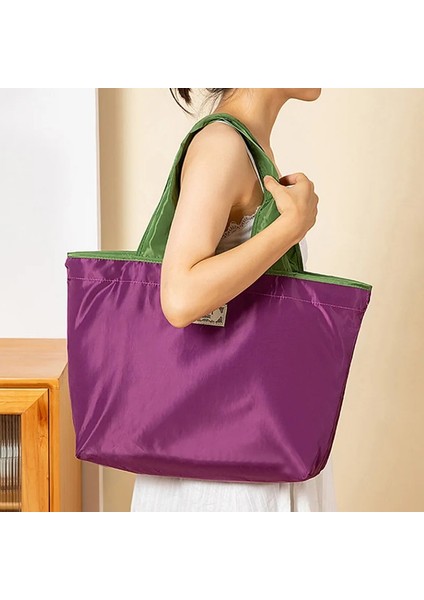 Göl Mavisi Küçük Büyük Süpermarket Alışveriş Çantası Ipli Sebze Meyve Çantası Çevre Koruma Moda Omuz Çantası Çanta Bakkal Çantası (Yurt Dışından) fiyatları