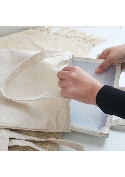 40X30X10CM-BEJ Yeniden Kullanılabilir Alışveriş Çantası Büyük Kapasiteli Katlanır Boş Çevre Dostu Bez Çantalar Katlanabilir Kanvas Bakkal Kadın Çanta Omuz Çantası (Yurt Dışından) indirimleri