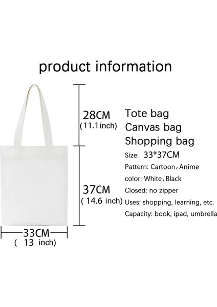 18 33X37CM 13X14.6IN Dış Bankalar Tv Bez Çantalar Kadınlar Için Yaz Alışveriş Çantası Rahat Yeniden Kullanılabilir Eko Alışveriş Çantası Pogue Life Bolsa Feminina (Yurt Dışından) fiyatları