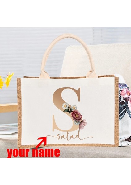 D1GOLDZ Kişiselleştirilmiş Özel Nedime Seyahat Plaj Çuval Bezi Tote Hediyeler Kozmetik Çantaları Gelin Düğün Bekarlığa Veda Partisi Jüt Çanta Şekeri (Yurt Dışından) fırsatları