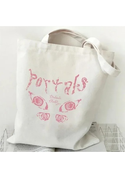 Çok Melanie Martinez El Çantası Kadın Tote Kanvas Çanta Vintage Omuz Harajuku Hip Hop Alışveriş Çantası Melanie Martinez Çanta (Yurt Dışından)