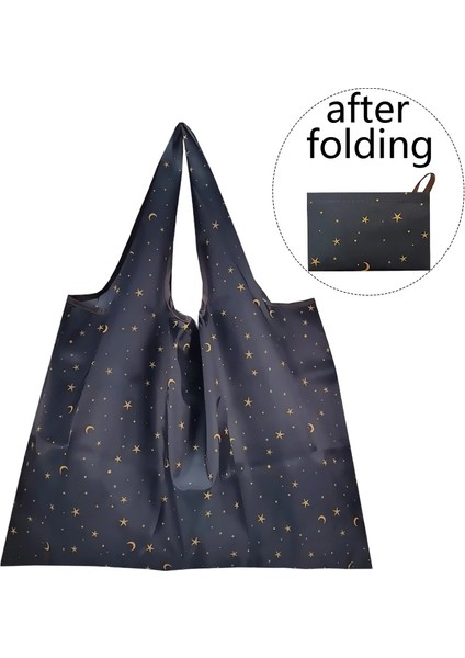 868-HUAZHUANG-6 L Büyük Boy Su Geçirmez Süpermarket Alışveriş Çantası Katlanır Eko Çanta Taşınabilir Moda Katlanabilir Alışveriş Çantası Bakkal Yıkanabilir Eko Çanta (Yurt Dışından)
