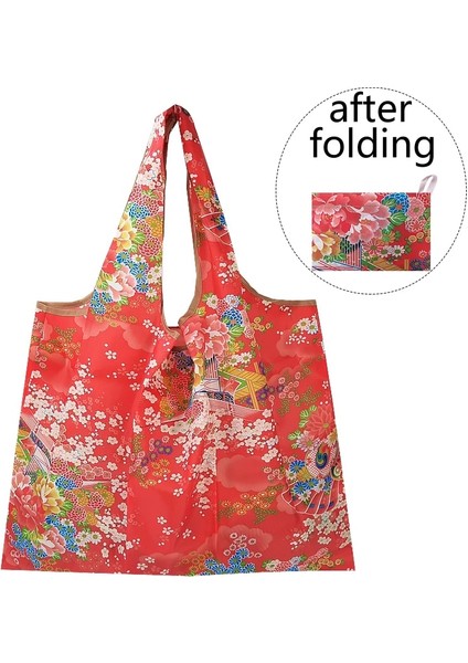 868-HUAZHUANG-6 L Büyük Boy Su Geçirmez Süpermarket Alışveriş Çantası Katlanır Eko Çanta Taşınabilir Moda Katlanabilir Alışveriş Çantası Bakkal Yıkanabilir Eko Çanta (Yurt Dışından)