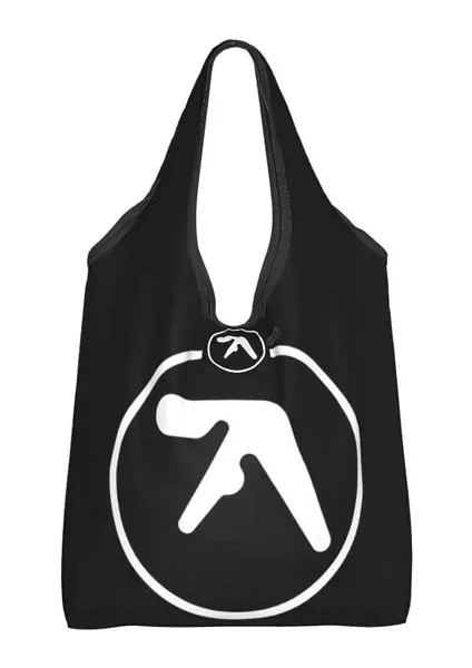 Çoklu Alışveriş Çantası Yeniden Kullanılabilir Aphex Twin Alışveriş Çantaları Bakkaliye Için Katlanabilir Bakkal Çantaları Yıkanabilir Sağlam Büyük Bez Çantalar (Yurt Dışından)