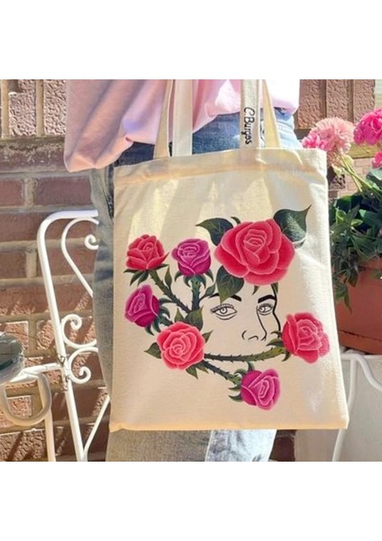BEJ-33X38X10CM Büyük Kapasiteli Kanvas Alışveriş Çantaları Diy Katlanır Çevre Dostu Pamuk Bez Çantalar Omuz Çantası Yeniden Kullanılabilir Bakkal Çanta Bej Beyaz (Yurt Dışından) fırsatları
