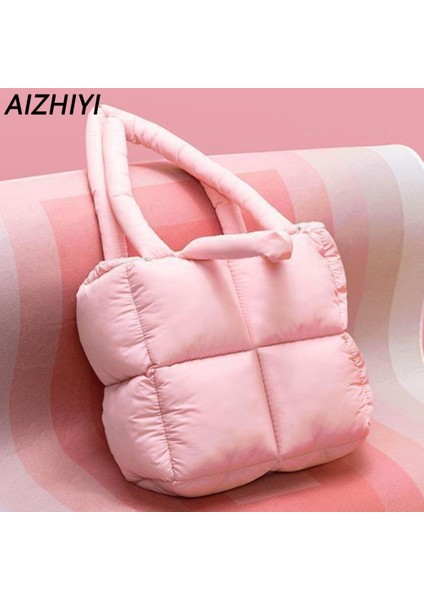 Siyah Sonbahar Kış Çanta Kadınlar Için Büyük Kirpi Tote Çanta Hobo Trendy Kabarık Omuz Bulut Çanta Kabarcıklar Yastıklı Üst Kolu Çanta Çanta (Yurt Dışından)