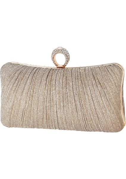 Altın Kadın Lady Lüks Akşam Debriyaj Omuz Çantası Çanta Çanta Parti Düğün Balo Doğum Günü Gül Gümüş Altın Siyah (Yurt Dışından) fiyatları