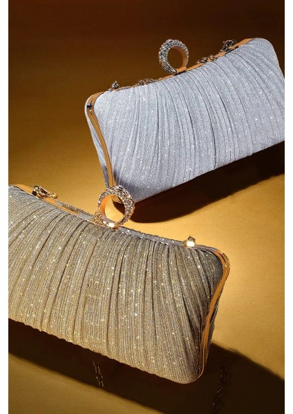 Altın Kadın Lady Lüks Akşam Debriyaj Omuz Çantası Çanta Çanta Parti Düğün Balo Doğum Günü Gül Gümüş Altın Siyah (Yurt Dışından) fırsatları