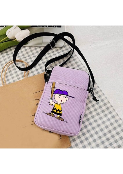 SNB0519 Snoopies Anime Köpek Hayvan Kadın Crossbody Çanta Omuz Çantası Kadın Küçük Çanta Kanvas Öğrencileri Tek Omuz Çanta El Çantaları (Yurt Dışından) modelleri