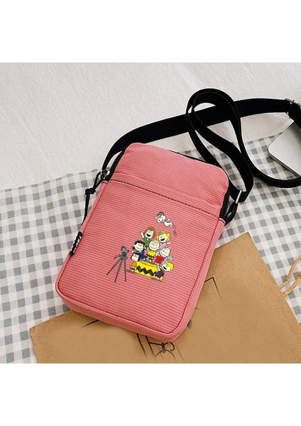 SNB0519 Snoopies Anime Köpek Hayvan Kadın Crossbody Çanta Omuz Çantası Kadın Küçük Çanta Kanvas Öğrencileri Tek Omuz Çanta El Çantaları (Yurt Dışından) indirimleri