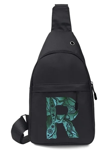 6 Letter R 2023 Erkek Göğüs Çantası Telefon Cebi Çapraz Vücut Boyun Yan Omuz Fanny Paketi Moda Çanta Mektup Baskı Açık Crossbody Spor Çantaları (Yurt Dışından)