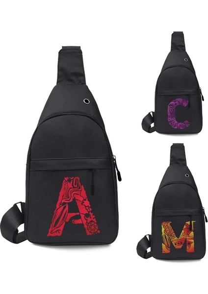 6 Letter R 2023 Erkek Göğüs Çantası Telefon Cebi Çapraz Vücut Boyun Yan Omuz Fanny Paketi Moda Çanta Mektup Baskı Açık Crossbody Spor Çantaları (Yurt Dışından) fırsatları