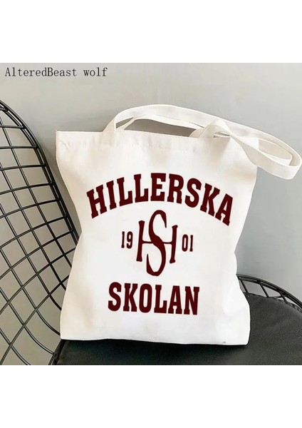 B4677 Kadın Alışveriş Çantası Çok Aç Tırtıl Kanvas Tote Çanta Harajuku Alışveriş Kanvas Alışveriş Çantası Kız Noel Tote Omuz (Yurt Dışından) indirimleri