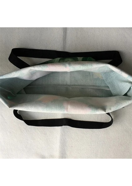 Desen 3 Boyut M 35X35 cm Taze Çiçek Baskı Çanta Kadın Bayanlar Moda Rahat Tote Seyahat Alışveriş Çantaları Bakkal Süpermarket Için (Yurt Dışından) fiyatları