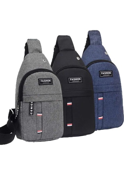 Siyah Sling Çanta Göğüs Çanta Erkekler Yeni Rahat Kore Versiyonu Oxford Kumaş Moda Spor Çanta Tek Omuz Messenger Çanta Kanvas Sırt Çantası (Yurt Dışından) indirimleri