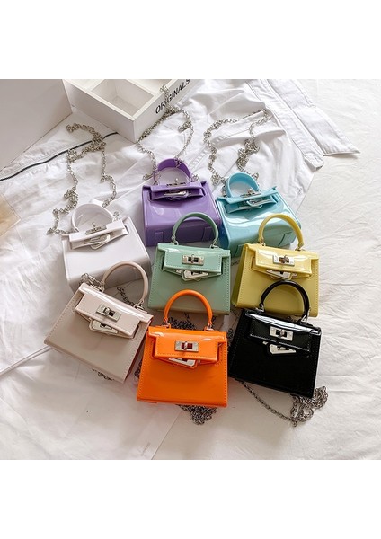 Orange 2023 Yeni Geliş Jöle Çanta - Sevimli Mini Ruj Çanta |çok Yönlü Zincirli Tek Omuz Çapraz Askılı Çanta (Yurt Dışından) indirimleri