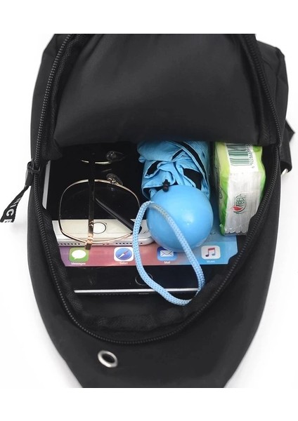 Gri 17X31CM Erkek Göğüs Çantası Rahat Bel Çantası Erkek Su Geçirmez Omuz Crossbody Çanta Naylon Çanta (Yurt Dışından) indirimleri