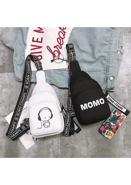 Beyaz-Y Güzel Moda Kadın Omuz Çantası Alışveriş Seyahat Dağcılık Çok Fonksiyonlu Crossbody Çanta Sadelik Saklama Göğüs Çantası (Yurt Dışından) modelleri