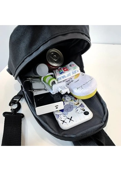 Altın 2021 Yeni Göğüs Çantası Erkek Moda Üç Boyutlu Sert Kabuk Su Geçirmez Sürme Çift USB Şarj Messenger Sling Omuz Çantaları (Yurt Dışından) indirimleri