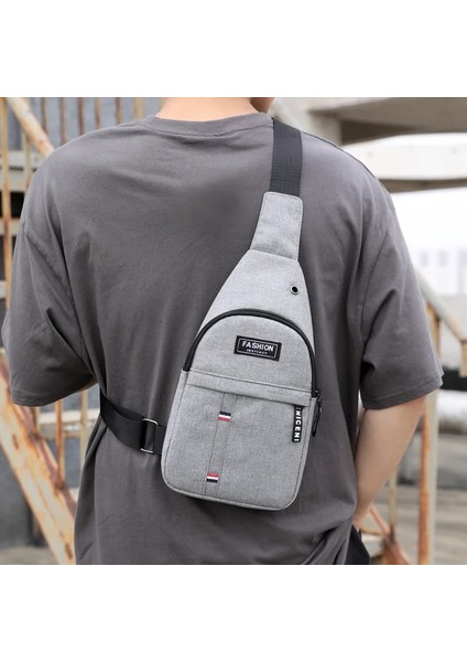 Mavi B Yeni Erkek Göğüs Çantası Çok Fonksiyonlu Moda Omuz Çantası Açık Havada Eğlence Crossbody Çanta Seyahat Gerekli Çanta Erkek Hareket Sırt Çantası (Yurt Dışından) modelleri