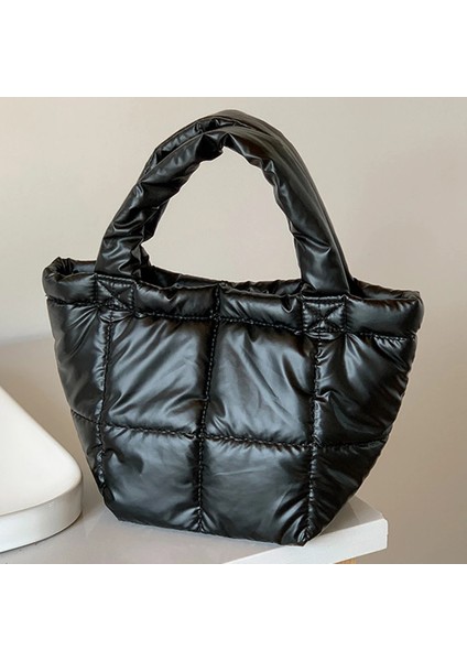 Şampanya Kış Kirpi Çanta Kadınlar Için Aşağı Tote Çanta Trend Kabarık Üst Kolu Bulut Çanta Kapitone Yastıklı Omuz Çantası Tasarımcı Alışveriş Çantası (Yurt Dışından) fırsatları