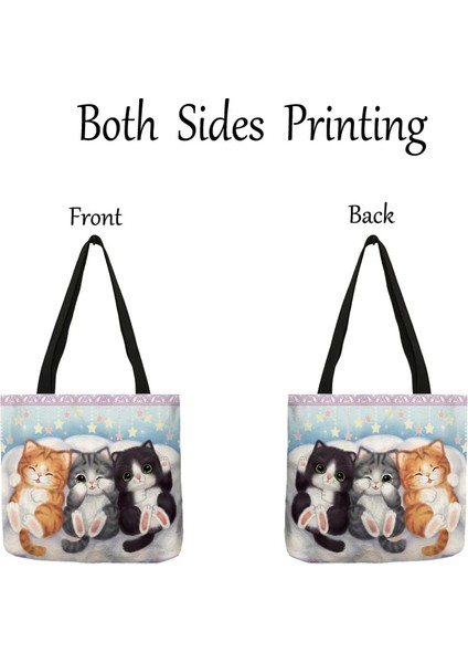 Desen 17 Boyut L 40X40 cm Özel Çiçek Pet Köpek Kedi Baskı Kadın Tote Çanta Rahat Okul Seyahat Omuz Çantası Süpermarket Için Yeniden Kullanılabilir Alışveriş Çantaları (Yurt Dışından) fırsatları