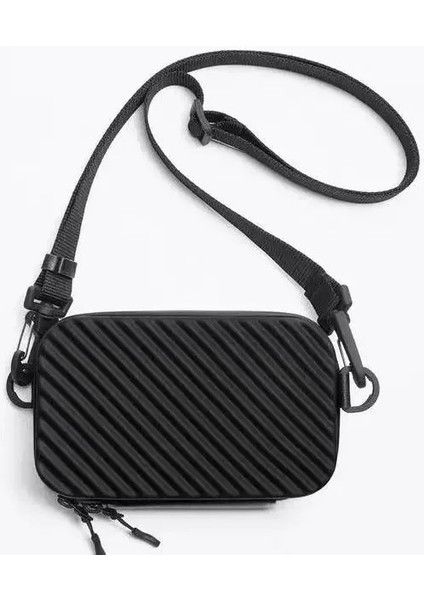 Siyah Kadın Çanta Silika Jel Yumuşak Rahat Moda Basit Unisex Fermuar Omuz Çantası Püreler ve Çantalar Crossbody Kadın Çantası Unisex (Yurt Dışından) fiyatları