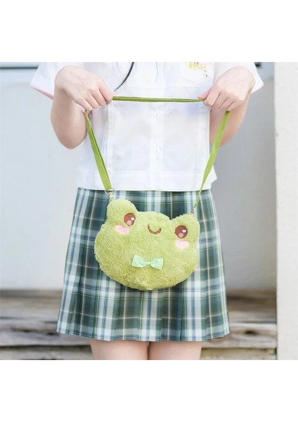 19 Yeni Ins Kız Komik Kurbağa Omuzdan Askili Çanta Bayan Sevimli Ördek Bebek Peluş Cep Telefonu Çantası Kadın Karikatür Kürk Bozuk Para Cüzdanı (Yurt Dışından) fırsatları