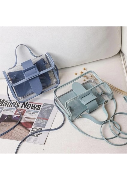 Kırmızı Ilkbahar Yaz Moda Kadın Şeffaf Kare Tek Kollu Çanta Serin Pvc Omuz Çantası Messenger Çanta Cep Tatlı Bayan Çantası (Yurt Dışından) indirimleri