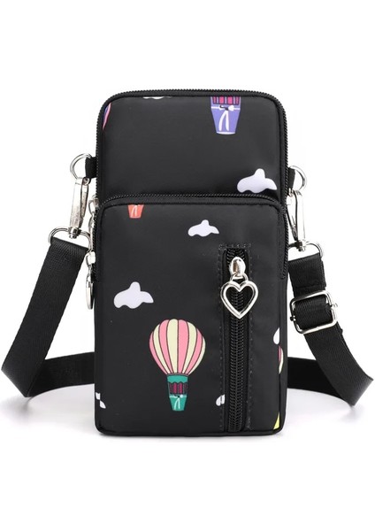 Derin Mor 19CM 10CM 6cm 2023 Cep Telefonu Çantası Kadın Haberci Çantası Yeni All-Match Mini Küçük Crossbody Çanta Asılı Boyun Sikke Çanta Dikey Çanta (Yurt Dışından)