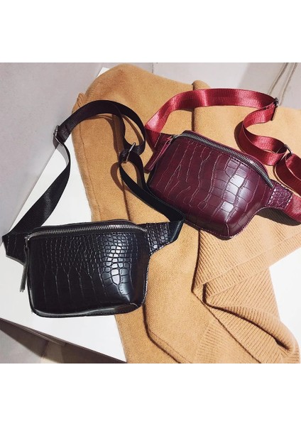 Açık Kahverengi Kadın Çanta Timsah Desen Omuz Bel Çantaları Kadın Crossbody Göğüs Fanny Kemer Paketi Çanta Parti Için (Yurt Dışından) fiyatları