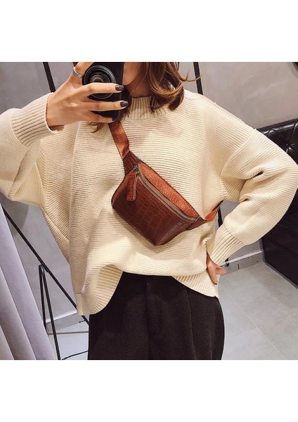 Açık Kahverengi Kadın Çanta Timsah Desen Omuz Bel Çantaları Kadın Crossbody Göğüs Fanny Kemer Paketi Çanta Parti Için (Yurt Dışından) fırsatları