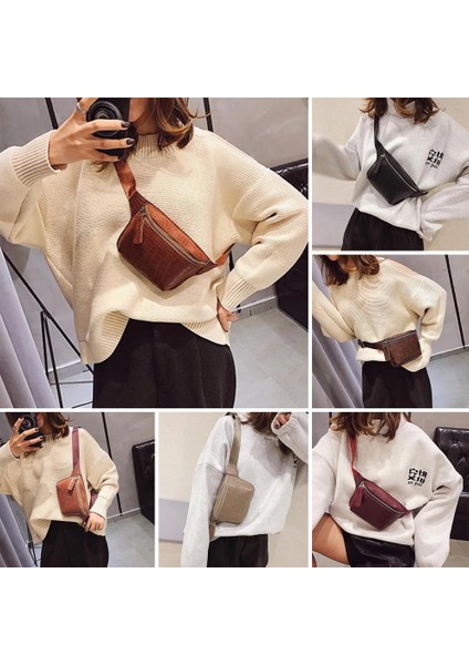 Açık Kahverengi Kadın Çanta Timsah Desen Omuz Bel Çantaları Kadın Crossbody Göğüs Fanny Kemer Paketi Çanta Parti Için (Yurt Dışından) indirimleri