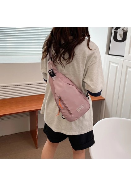 Kırık Beyaz Göğüs Çantası Yeni Bayan Göğüs Çantaları Rahat Bel Çantası Moda Kısa Seyahat Taşıma Çantaları Kadın Su Geçirmez Omuz Crossbody Çanta Oxford Bez Çanta (Yurt Dışından) fırsatları