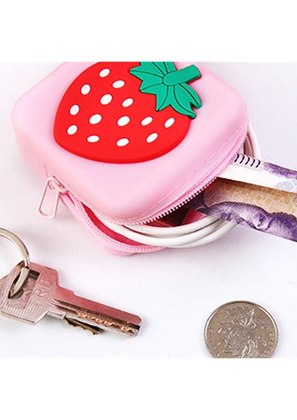 Tavşan Karikatür Silikon Para Cüzdan Hayvan Kadın Kızlar Mini Kulaklık Çantası Kawali Kulaklık Çanta Kılıf Çocuk Çocuk Hediyeler 6X6CM (Yurt Dışından) indirimleri