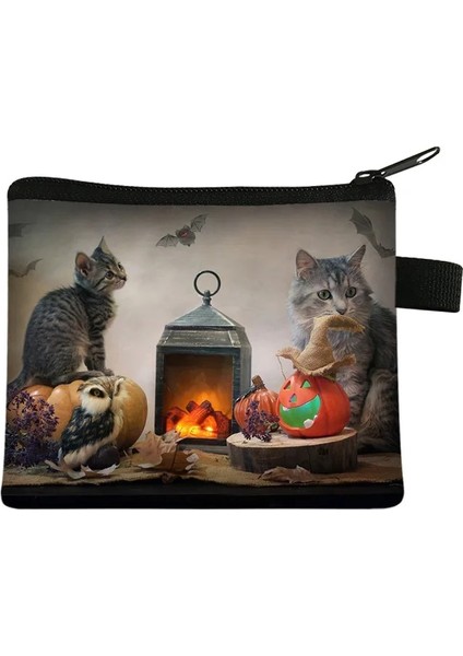 019 Bozuk Para Cüzdanı Yeni Hayvan Kedi Çocuk Cüzdan Öğrenci Taşınabilir Kart Çantası Sikke Anahtar Saklama Çantası Polyester El Çantası Mini Çanta Kesesi (Yurt Dışından) indirimleri