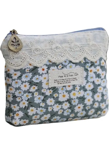 Lacivert 1 Kadın Pamuk Çiçek Dantel Kısa Cüzdan Bozuk Para Cüzdanı Kadın Bez Mini Para Kese Kart Çanta Bayanlar Küçük Çanta Bolso Kızlar Için (Yurt Dışından) fiyatları