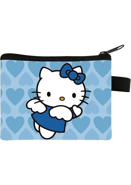 26 Sanrio Hello Kitty Kadın Mini Bozuk Para Cüzdanı Fermuar Kısa Cüzdan Kart Tutucu Kılıf Debriyaj Değişim Çantası Çocuk Cüzdan Değişim Tutucu (Yurt Dışından)