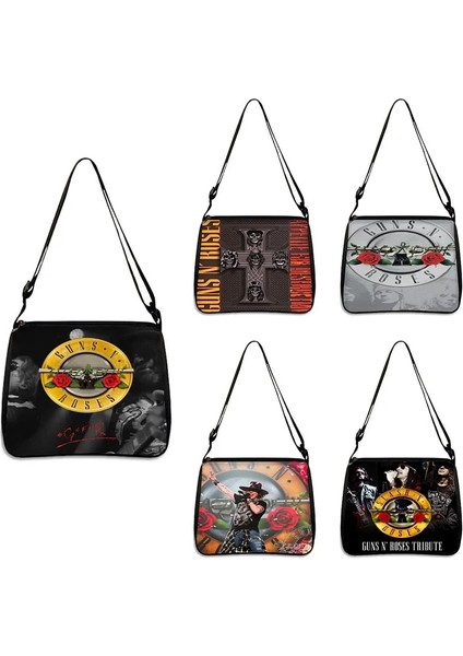 202304-26 25X30CM Guns N Roses Omuz Çantaları Kadın Crossbody Çanta Manga Kaneki Ken Bayan Çanta Messenger Çanta (Yurt Dışından) fırsatları