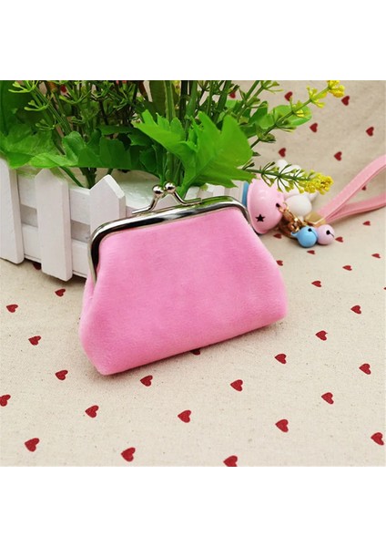 A-Pembe Vintage Kadın Şeker Renk Bozuk Para Çantaları Kız Çile Sıfır Cüzdan Bayanlar Debriyaj Değişim Çanta Kadın Mini Para Çantası Pu Deri Cüzdan (Yurt Dışından) fiyatları
