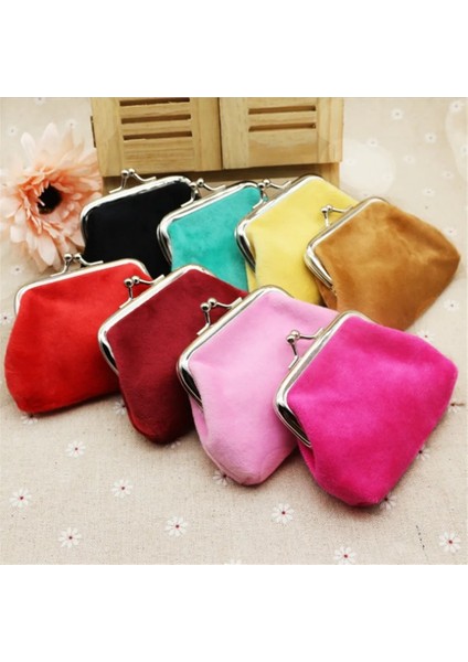 A-Pembe Vintage Kadın Şeker Renk Bozuk Para Çantaları Kız Çile Sıfır Cüzdan Bayanlar Debriyaj Değişim Çanta Kadın Mini Para Çantası Pu Deri Cüzdan (Yurt Dışından) modelleri