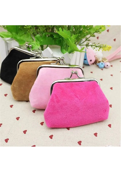 A-Pembe Vintage Kadın Şeker Renk Bozuk Para Çantaları Kız Çile Sıfır Cüzdan Bayanlar Debriyaj Değişim Çanta Kadın Mini Para Çantası Pu Deri Cüzdan (Yurt Dışından) fırsatları